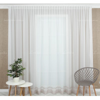 Готовый тюль креп Floren GT-7856 2,50м/5,0м