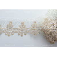 Кружево молочно-бежевое 8см KTD-05