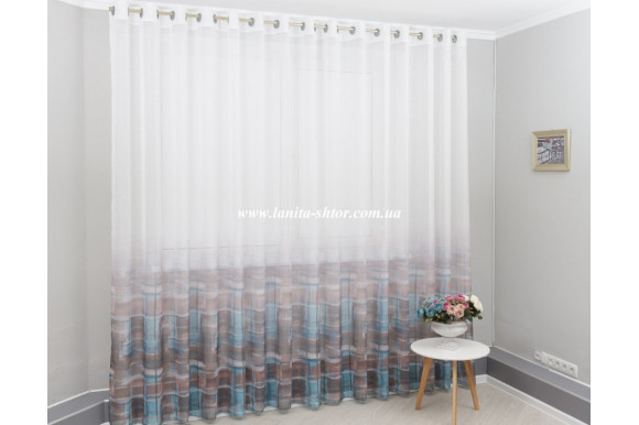 Тюль лен компаньон Venza TCK-1278