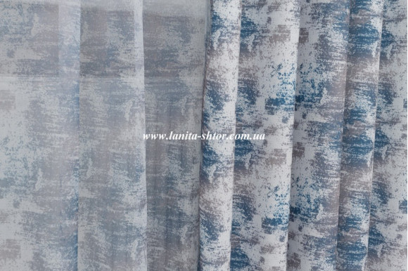 Шторы микровелюр компаньон Venza TCK-1277