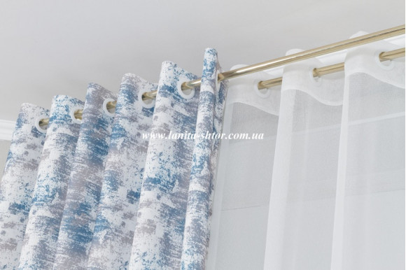 Шторы микровелюр компаньон Venza TCK-1277