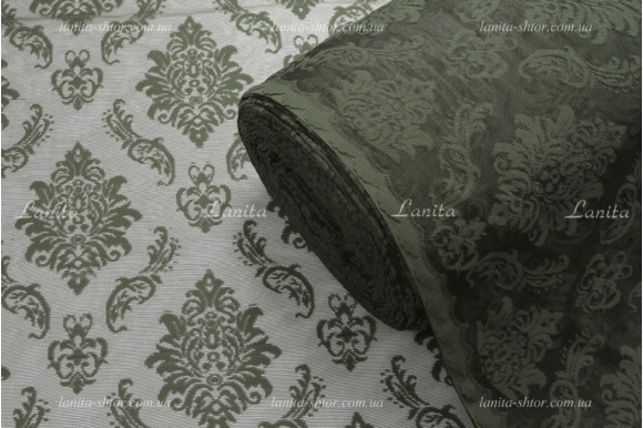 Тюль жаккард корона Woska D-24-32