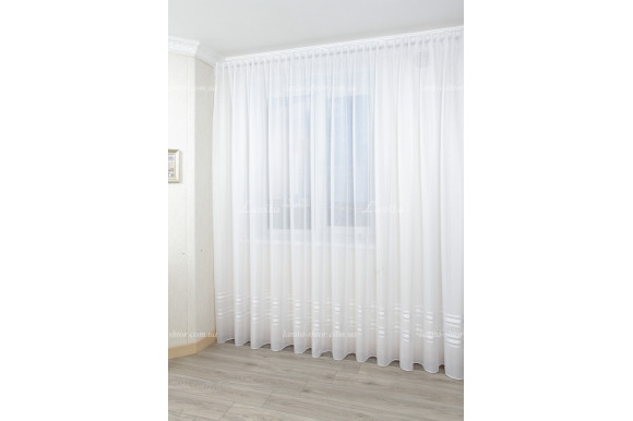 Тюль сабле зі смужками Loris TSP-7961