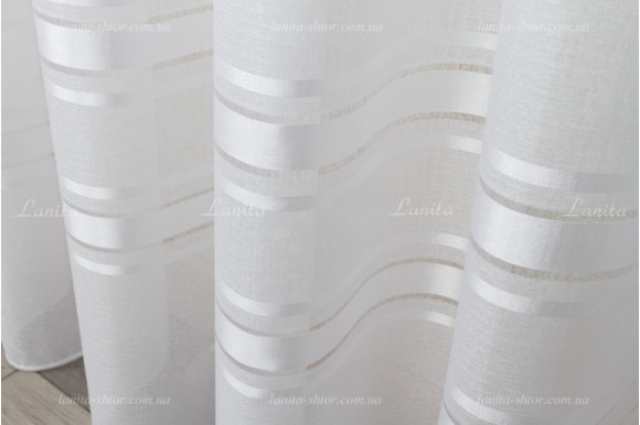 Тюль сабле зі смужками Loris TSP-7961