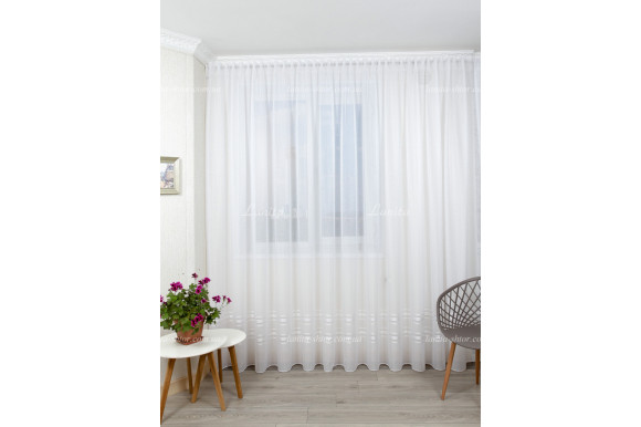 Тюль сабле зі смужками Loris TSP-7961