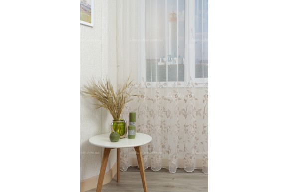 Тюль фатин с вышивкой Balmy TSL-8061 Тюль фатин с вышивкой Balmy TSL-8061