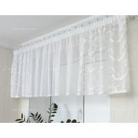 Занавесь юбка бело-молочная ZA-8161 0,67м/3,40м