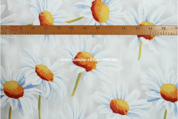 Тюль деворе Ромашка TD-1048 Тюль деворе Ромашка TD-1048