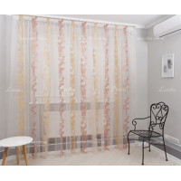 Тюль органза Mexx TOV бордово-золотистий 2,51м/6,0м