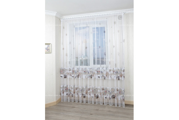 Готовый тюль фатин Jardin GT-7963 2,50м/5,0м