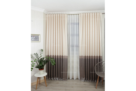 Шторы жаккард с купоном Ameli SGZ-8263