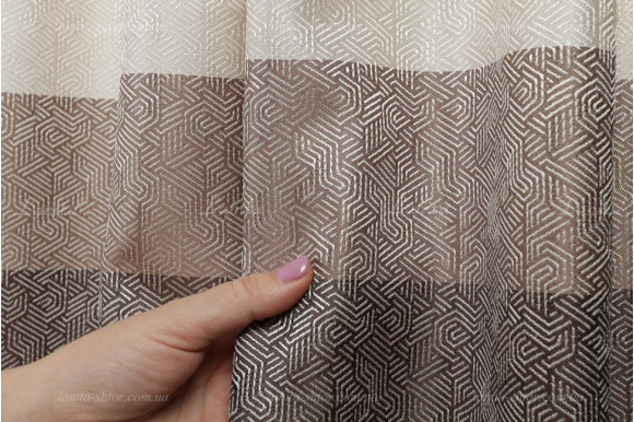 Шторы жаккард с купоном Ameli SGZ-8263