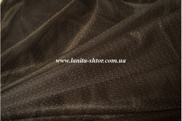 Тюль сітка гіпюрова шоколадна IP-508 Тюль сітка гіпюрова шоколадна IP-508