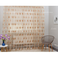 Тюль органза Mexx беж-карамель 2,51м/6,0м