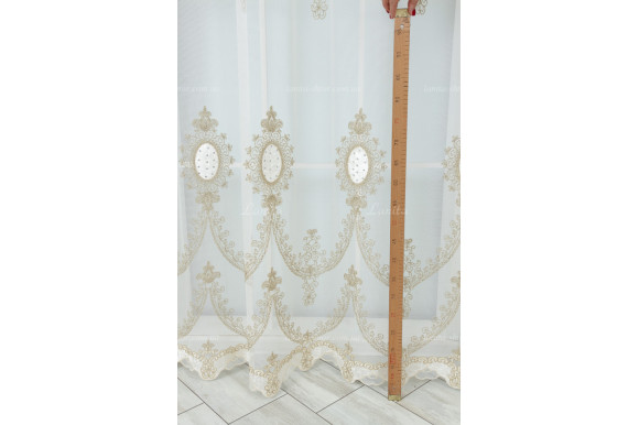 Тюль грек фатин со стразами Agila TFV-8164