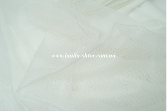 Тюль сетка гипюровая молочная IP-502