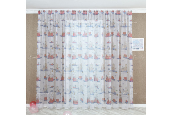 Готовый тюль в детскую GT-7866 2,45м/5,0м Готовый тюль в детскую GT-7866 2,45м/5,0м