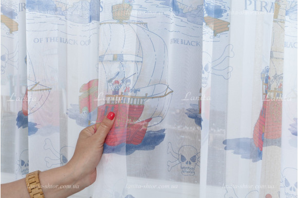 Готовый тюль в детскую GT-7866 2,45м/5,0м Готовый тюль в детскую GT-7866 2,45м/5,0м