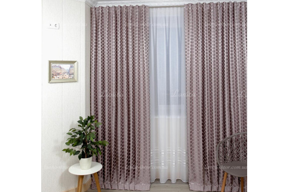 Готові штори жакард-сатин Matis GS-7966 2,60м/2*2,0м