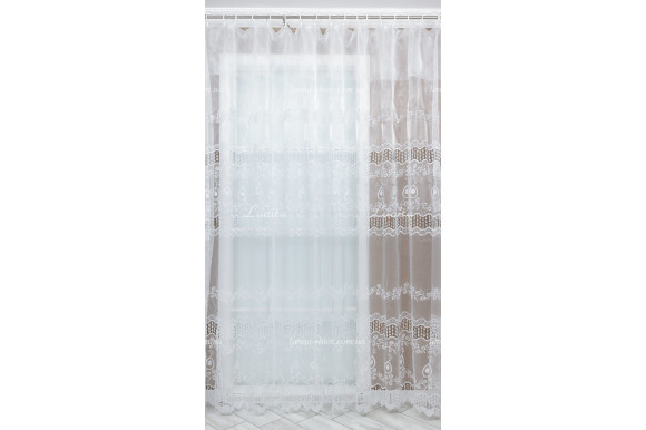 Тюль органза рогожка с вышивкой TVO-1960 Тюль органза рогожка с вышивкой TVO-1960