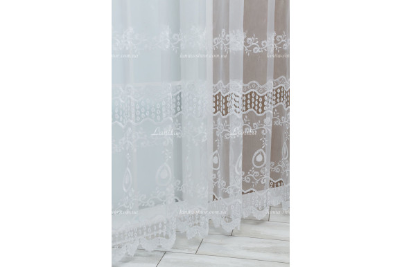 Тюль органза рогожка с вышивкой TVO-1960 Тюль органза рогожка с вышивкой TVO-1960