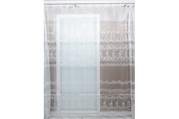 Тюль органза рогожка с вышивкой TVO-1960 Тюль органза рогожка с вышивкой TVO-1960