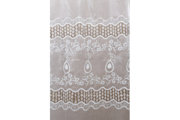 Тюль органза рогожка с вышивкой TVO-1960 Тюль органза рогожка с вышивкой TVO-1960