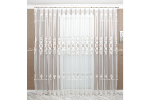 Тюль фатин з люрексом Azzaro TFV-1650