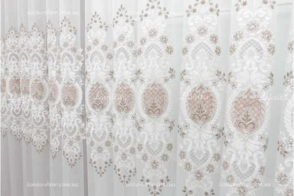 Тюль фатин з люрексом Azzaro TFV-1650