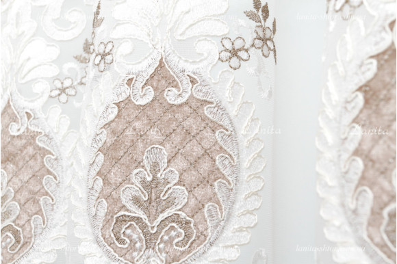 Тюль фатин з люрексом Azzaro TFV-1650