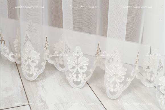 Тюль фатин з люрексом Azzaro TFV-1650