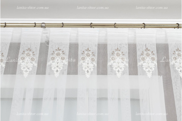 Тюль фатин з люрексом Azzaro TFV-1650