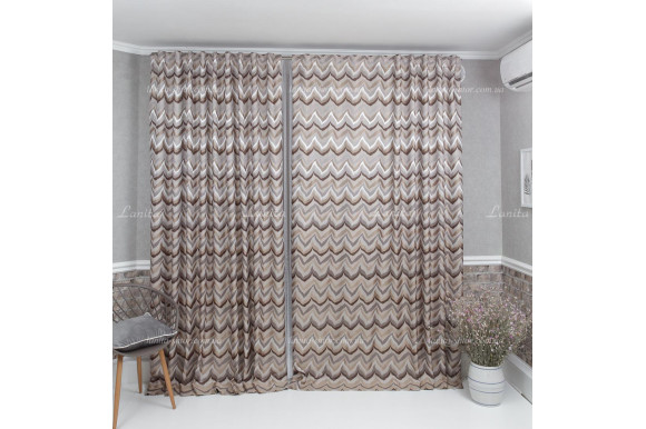 Готові штори жакард Baruti GS-8069 2,65м/2*2,0м