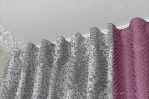 Готові штори комбі GS-08269 2,50м/2*1,60м