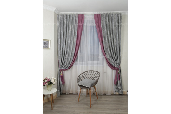 Готові штори комбі GS-08269 2,50м/2*1,60м