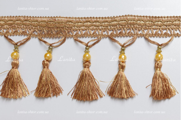 Бахрома для штор DL терракотовая