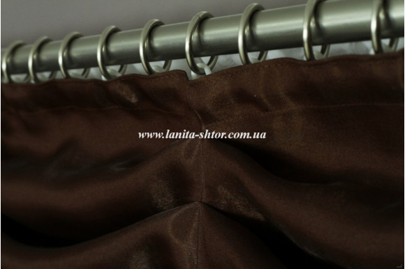 Ламбрекен із монорея шоколадний