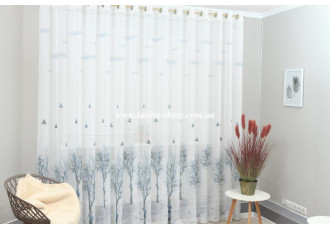 Готовый тюль креп-шифон Venza GP-6089 2,51м/5,0м