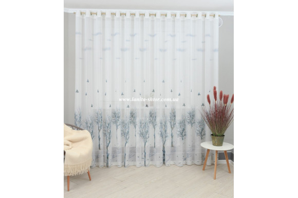 Готовий тюль креп-шифон Venza GP-6089 2,51м/5,0м