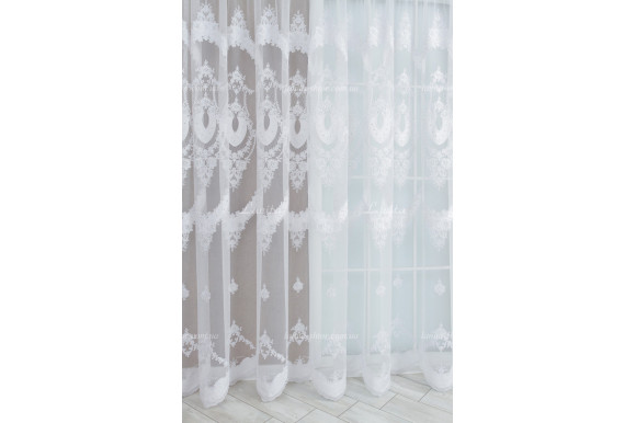 Тюль грек фатин со стразами Agila TFV-8171