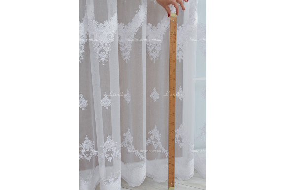 Тюль грек фатин со стразами Agila TFV-8171