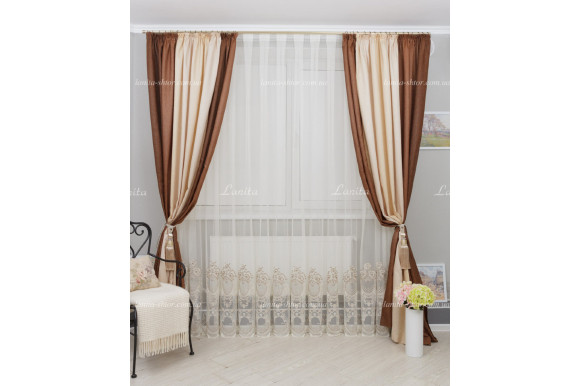 Тюль фатин с люрексом Agila TFV-1539