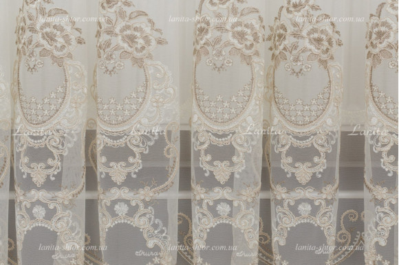 Тюль фатин с люрексом Agila TFV-1539