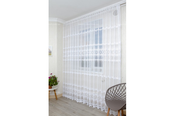Готовий тюль фатин Veneta GT-8073 2,50м/5,0м
