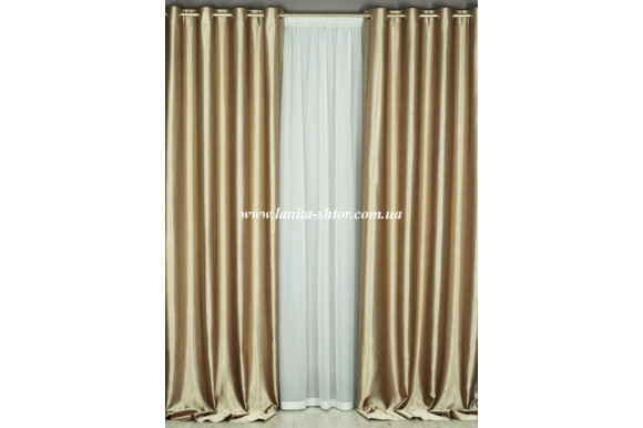 Штора шанзализе бронзовая