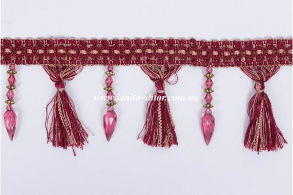 Бахрома для штор BKP вишнева