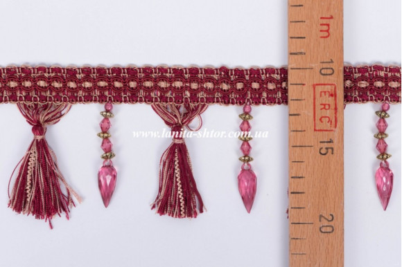 Бахрома для штор BKP вишнева