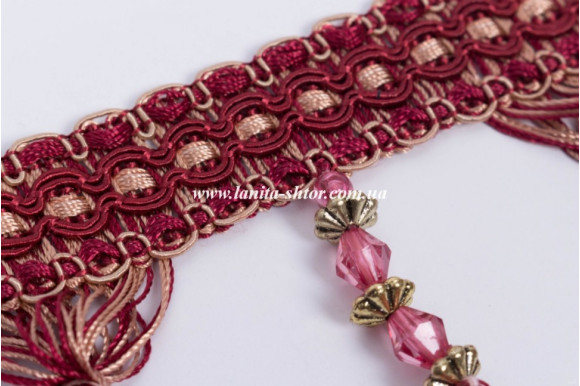 Бахрома для штор BKP вишнева