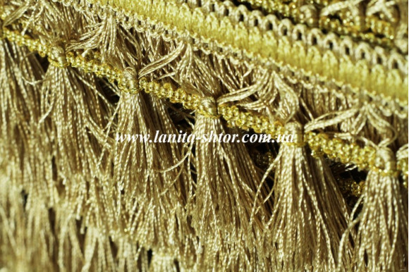 Бахрома для штор BL песочно-золотистая