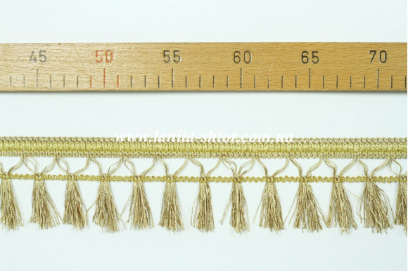 Бахрома для штор BL песочно-золотистая